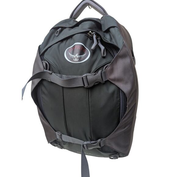 Osprey Porter 46L Travel Backpack [Dark Green/Grey] - Picture 2 of 16